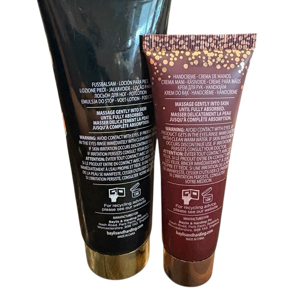 Baylis & Harding England Moisturizing Foot Lotion Limited Edition Hand Cream - Picture 2 of 3